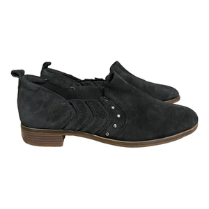 Clarks‎ Trish Bell Studded Suede Slip-On Booties size 8 NWOB